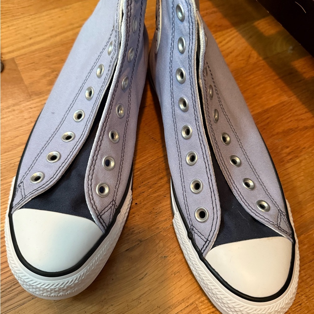 Converse Men's Light Purple and Black Slip-On Loafers
